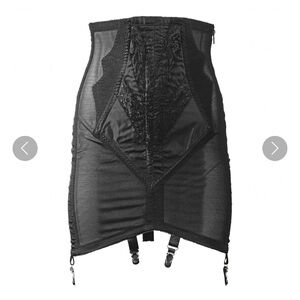 Rago High Waist Open Bottom Girdle Extra Firm Shaping Side Zipper &Hook Closure